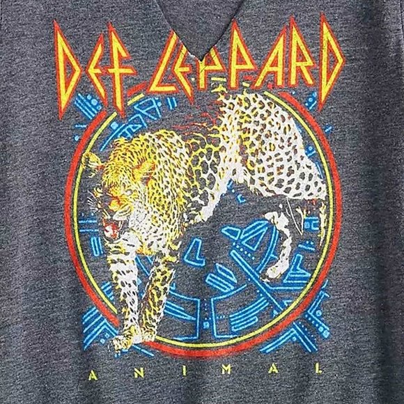 Def Leppard Tour 1983 Choker Tee M L XL 2X NWT - Picture 3 of 4
